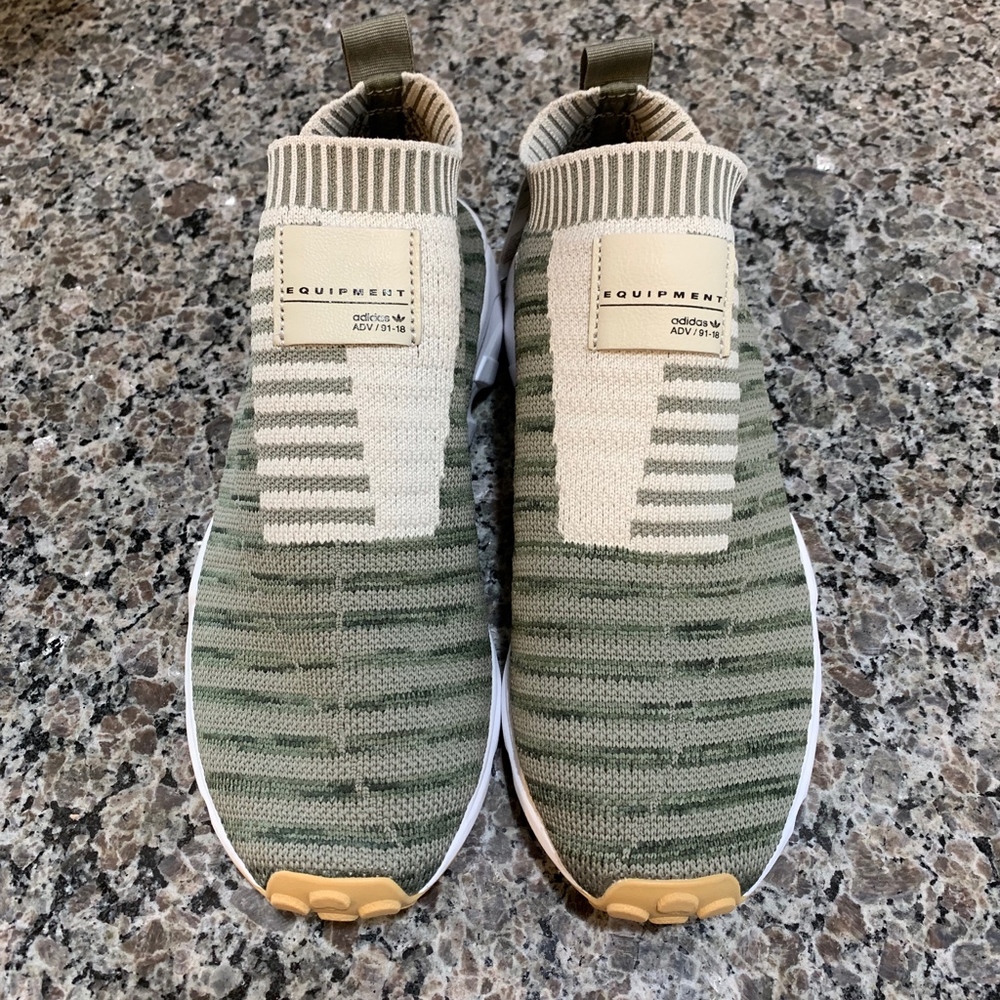 Adidas Women’s EQT Sock Primeknit Cargo-Brown New - Picture 2 of 8
